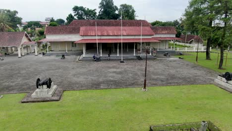 Resident-House-in-Magelang,-Dutch-colonial-architecture-of-Indonesia