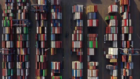 Container-Port-With-Stack-Of-Colorful-Cargo-Containers