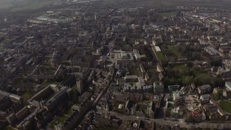 Slider-Drone-Disparó-Sobre-El-Centro-De-Oxford,-Reino-Unido