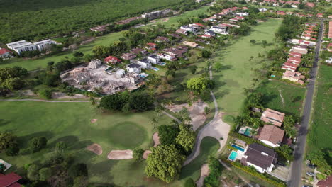 Luftaufnahme-Des-Cocotal-Golf-And-Country-Club-Und-Der-Villen-In-Punta-Cana