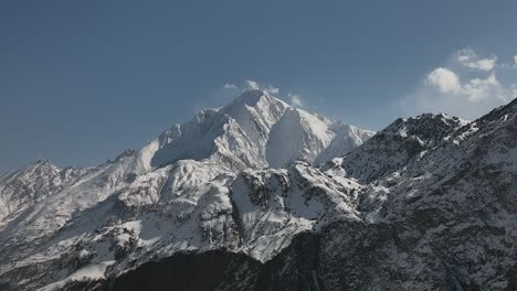 Pico-De-La-Montaña-Rakaposhi,-Valle-De-Hunza,-Gilgit,-Pakistán