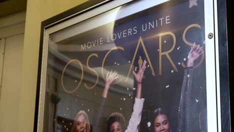A-Poster-Advertisement-for-the-2021-Oscars-Posted-Outside-the-Dolby-Theater