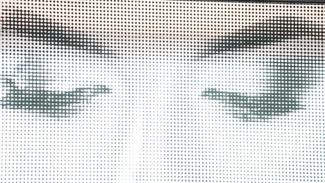 doubted-woman-eye-face-sticker-on-the-glass-window