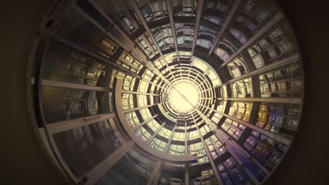 Sci-fi-elevator-modern-architecture.-Spinning-futuristic