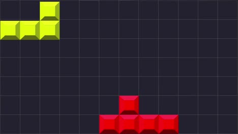 Premium Vector  Game over tetris block