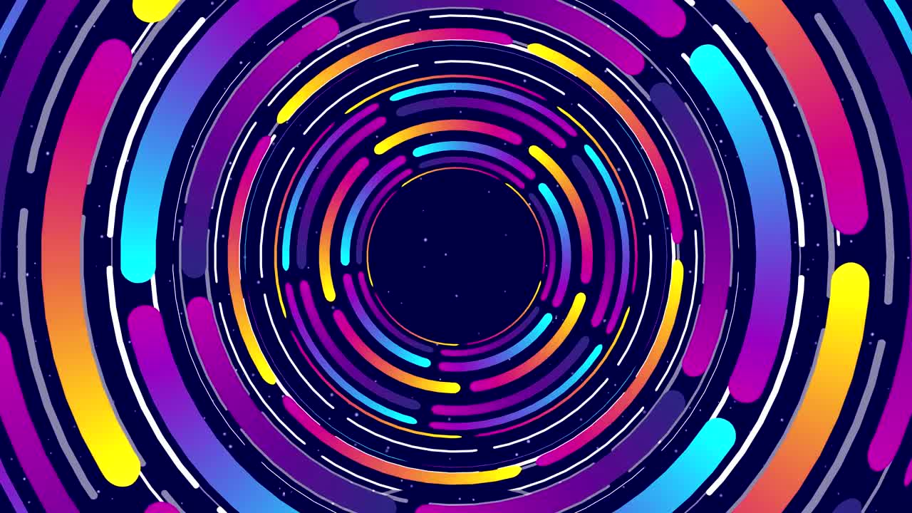 Premium stock video - Circles colors motion loop background