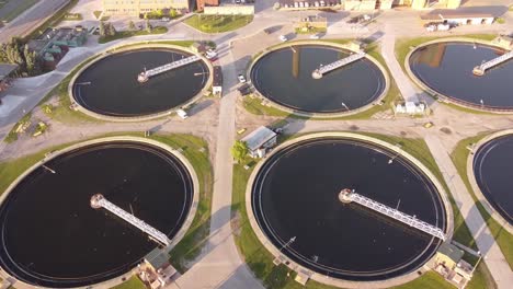 Water-Treatment-Facilities-At-Detroit-Water-And-Sewerage-In-Michigan---aerial-drone