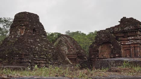 A-panoramic-shot-of-the-abandoned-Hindu-temple-complex-of-My-Son-in-Vietnam
