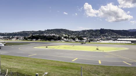 Air-New-Zealand-Boeing,-Aerolínea-De-Bandera-De-Nueva-Zelanda-En-El-Aeropuerto-Internacional-De-Wellington