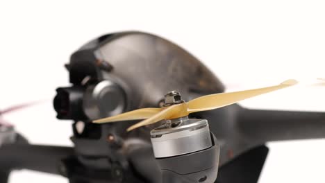 FPV-drone-propellers-closeup,-racing-drone