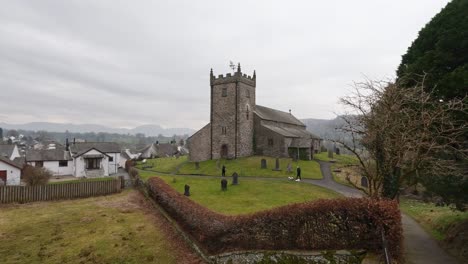 Kirche-St.-Michael-Und-Alle-Engel-In-Hawkshead,-Cumbria,-Großbritannien