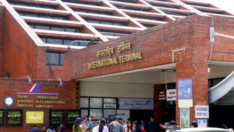 Kathmandu,-Nepal---21.-September-2019:-Internationaler-Flughafen-Tribhuvan-In-Kathmandu,-Nepal