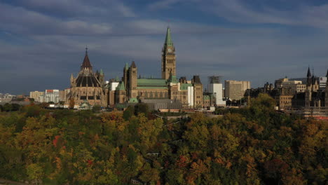 Colina-Del-Parlamento-Ottawa-Canadá-Vista-Aérea