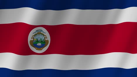 Animation-of-the-flag-of-Costa-Rica-waving-in-the-wind