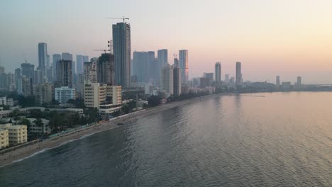 unset-view-in-Dadar-chow-patty-beach-bird-eye-view-mumbai