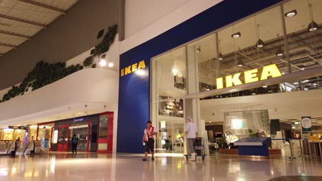 Timelapse-of-The-front-of-IKEA-store-at-Bang-Yai-in-Nonthaburi,-Thailand