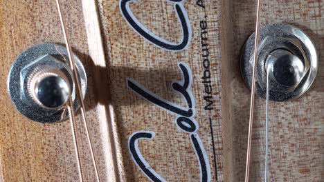 Closeup-Of-Cole-Clark-Acoustic-Guitar-Headstock,-Melbourne-Made
