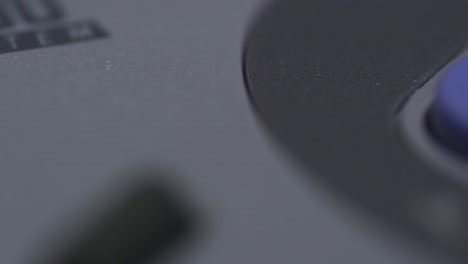 Makroansicht-Der-Tasten-Auf-Dem-Super-Nintendo-Controller,-Spielekonsolenplattform