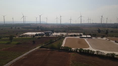Wind-Farm,-Huai-Bong-Nakhon-Ratchasima,-Thailand