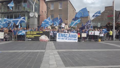 Scottish-protesters-and-their-flags-outside-the-Perth-Concert-Hall-where-the-Tory-Leadership-Hustings-is-being-held