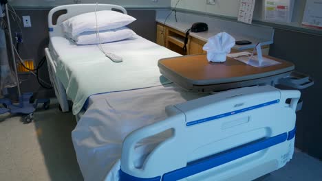 Tilt-down-to-empty-hospital-bed