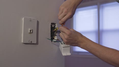 Replacing-Smart-Light-Switch-in-Home-Electrical-Work-Outlets-4K