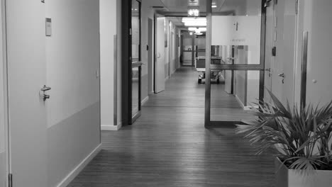 Black-and-White-Hospital-Corridor