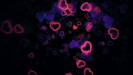 Glowing-Radium-Heart-Love-Motion-Background