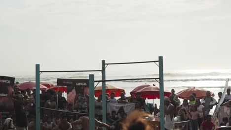 Slow-Motion-120fps---Calisthenics-competition-in-park-in-Huanchaco