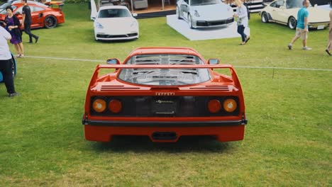 Moving-Shot-of-the-Rear-Fascia-and-Spoiler-of-a-Ferrari-F40