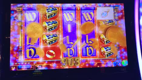 A-winning-slot-machine-hitting-a-WILD-WILD-WILD-on-first,-third,-and-fourth-reel-of-the-screen