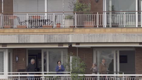 COVID-19:-Despite-being-stuck-in-their-homes-residents-in-Barcelona-had-not-lost-their-spirits-as-they-took-to-their-balconies-to-applaud-medical-staff