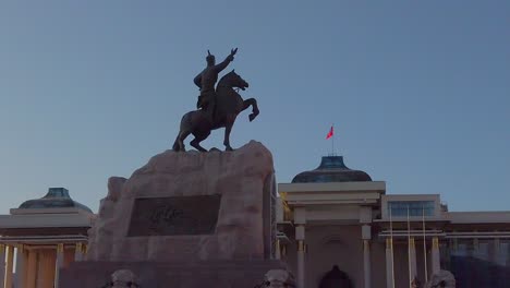Sukhbaatar-Square-Es-Un-Famoso-Lugar-Turístico-En-Ulaanbaatar,-Mongolia