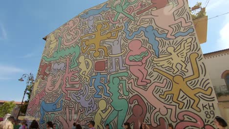 TUTTOMONDO:-a-mural-by-Keith-Haring-in-Pisa