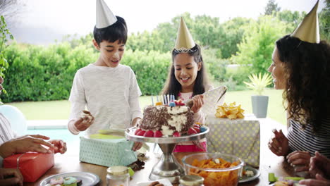 Zwei-Junge-Geschwister-Feiern-Ihren-Geburtstag