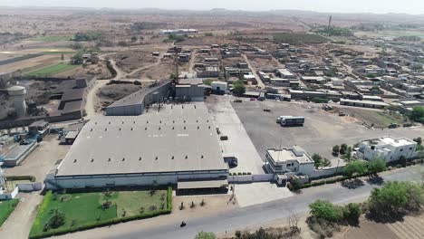 Big-chemical-factory,-Aerial-View