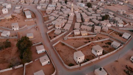 aerial-shot-of-an-old-empty-city-in-the-desert-in-palestine-near-Gaza
