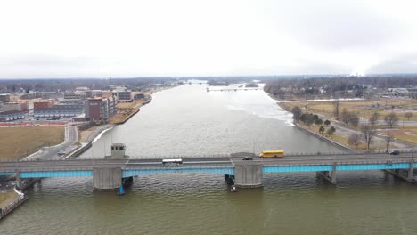 Nay-City-Michigan-bridge-with-drone-video