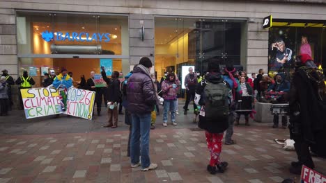 Activists-protesting-outside-a-British-bank