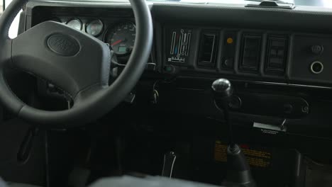 Palanca-De-Cambios-Y-Botones-Delanteros-Para-Land-Rover-Defender-Classic-Color-Verde-Musgo-110,-British-Safari-Car-Vintage-1990