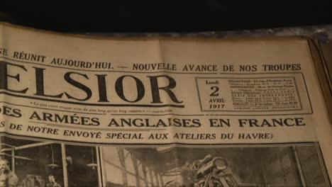 El-Antiguo-Periódico-Francés-Excelsior-Del-2-De-Abril-De-1917-Sobre-Los-Acontecimientos-De-La-Primera-Guerra-Mundial