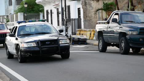 Coche-De-Policía-En-San-Juan-Puerto-Rico