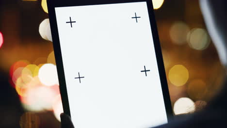 Bokeh,-mockup-and-a-digital-tablet-with-city-night