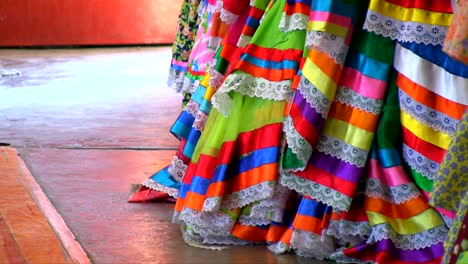 Mexican-colored-skirt,-from-the-Jalisco-Mexico-area