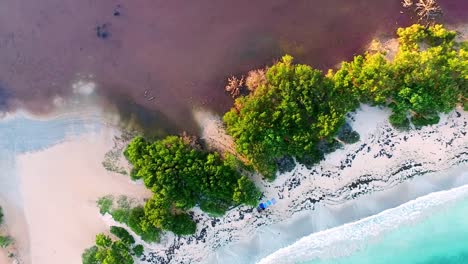 Cenital-aerial-shot-of-Sucia-beach-located-at-Cabo-Rojo-Puerto-Rico-before-hurricane-Maria
