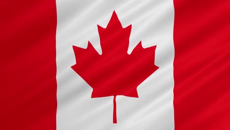 Flagge-Kanadas-Winkt-Im-Hintergrund