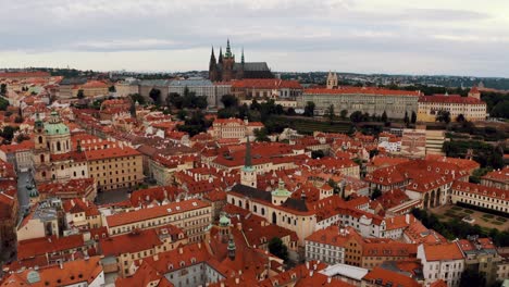 Aerial-Over-Red-Tiled-Rooftops-Of-Prague
