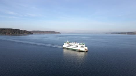 Slow-aerial-orbit-of-the-Vashon-Island-ferry-going-to-Point-Defiance-terminal