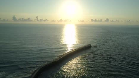 4K-Drone-footage-of-the-beautiful-Sebastian-Inlet-during-sunrise