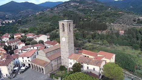 Roman-church-of-Santa-Rita-da-Cascia-in-the-province-of-Florence,-Medieval-age